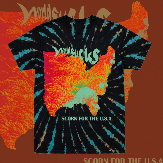 WORLDSUCKS SCORN FOR THE USA T-SHIRT